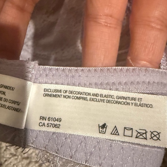 Wacoal b.tempt’d Purple Lace Bra with Scalloped Trim - Picture 12 of 13